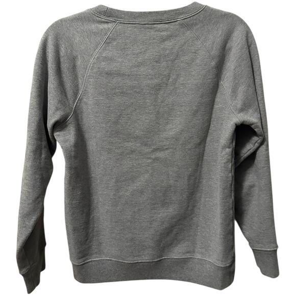 J. Crew Jackson Hole Preppy Crewneck Pullover Sweatshirt Gray Size S - Picture 2 of 8